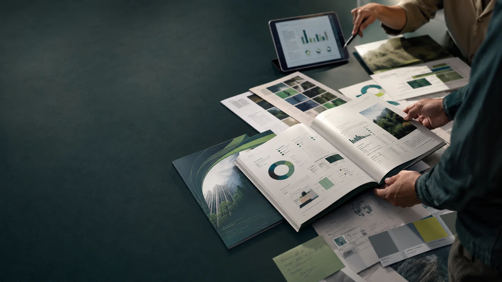 Quarterly report design for Dubai and the UAE