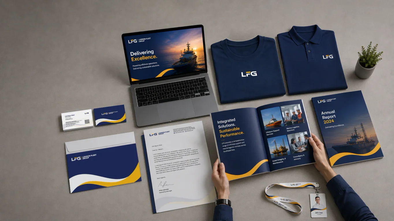 Lianson Fleet Group Corporate Rebranding for Maritime