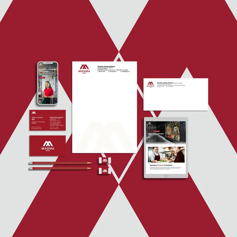 Magma Group brand architecture showing endorsement rules for WOLO and Impiana