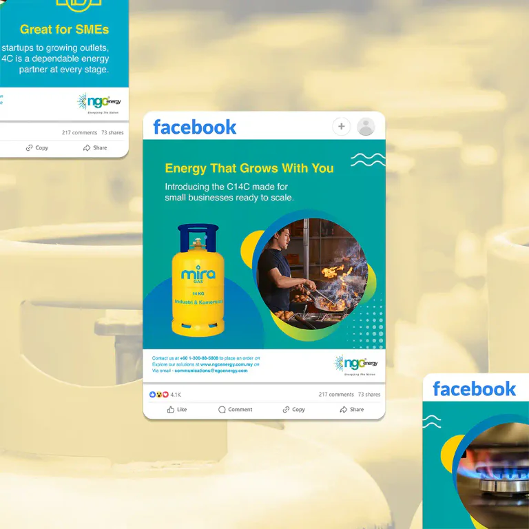 NGC Energy product showcase graphic for social media
