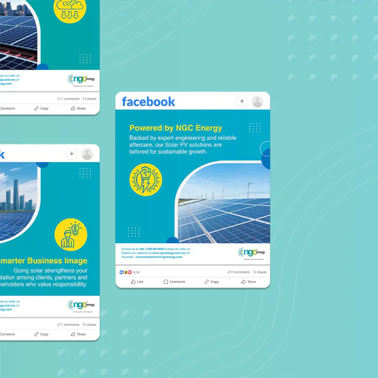 NGC Energy sustainability infographic with custom energy icons